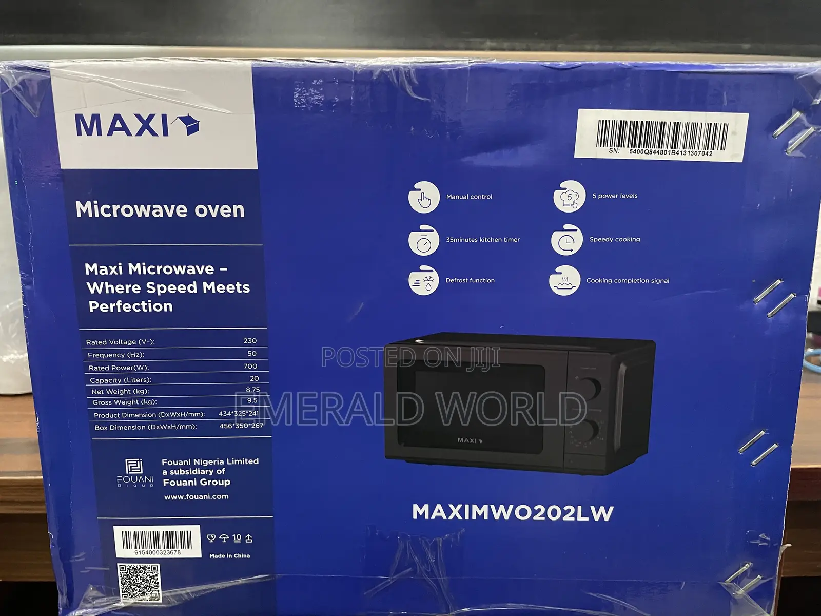 Maxi 20L Manual Microwave