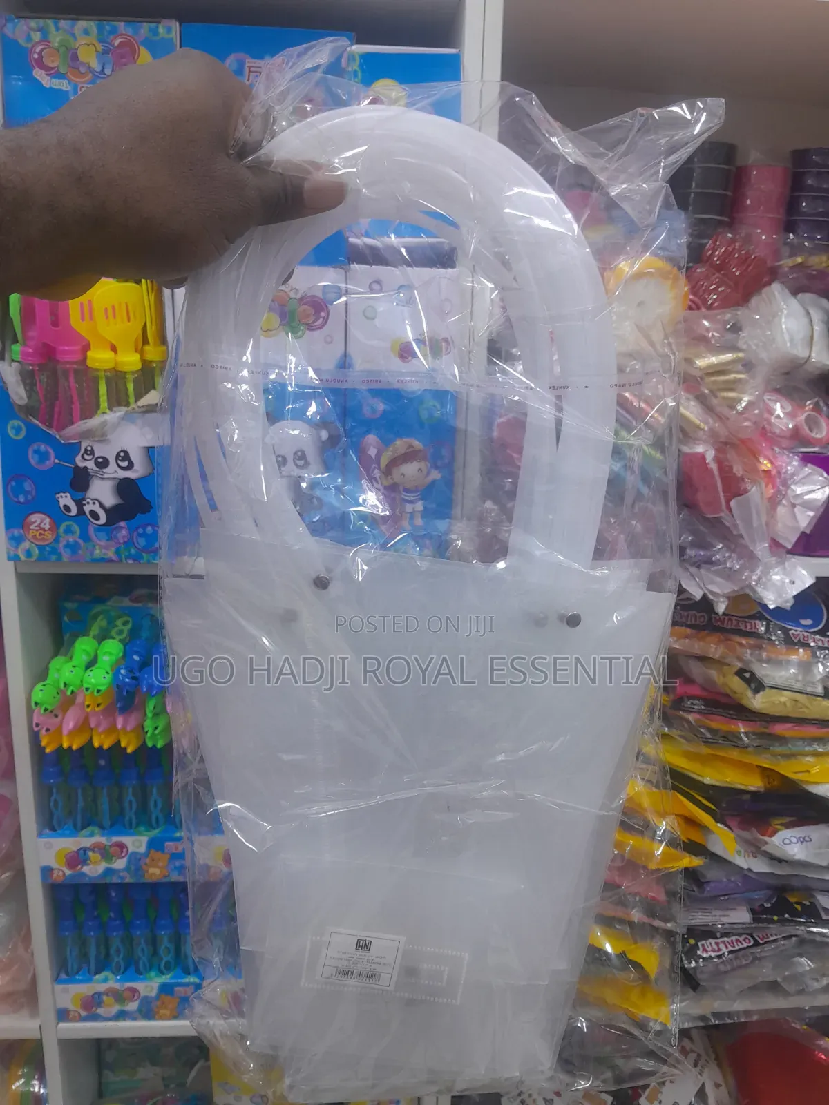 Clear PVC Flower Bouquet Tote Bags–Transparent Gift Souvenir Packaging