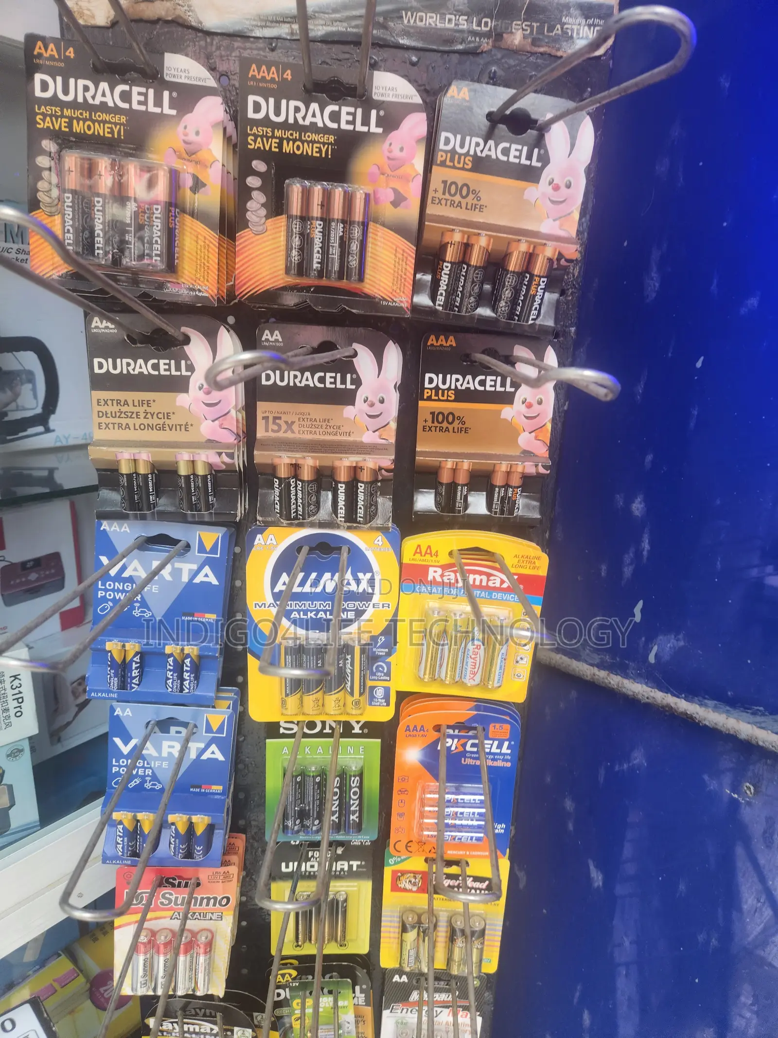 Duracell, Varta, Raymax, Pk Cell,sunmo, Sonybattery Aa, Aaa, A+, Aa4