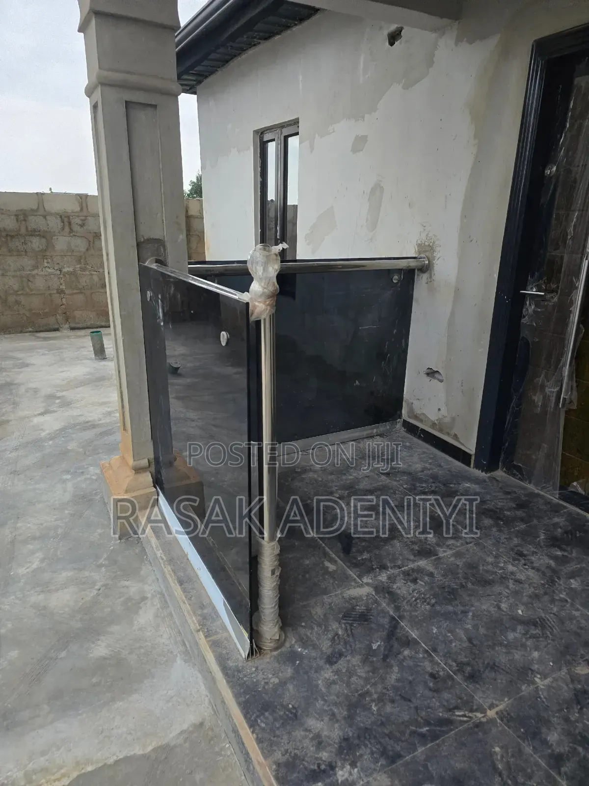 Frameless Balcony Grey Glass