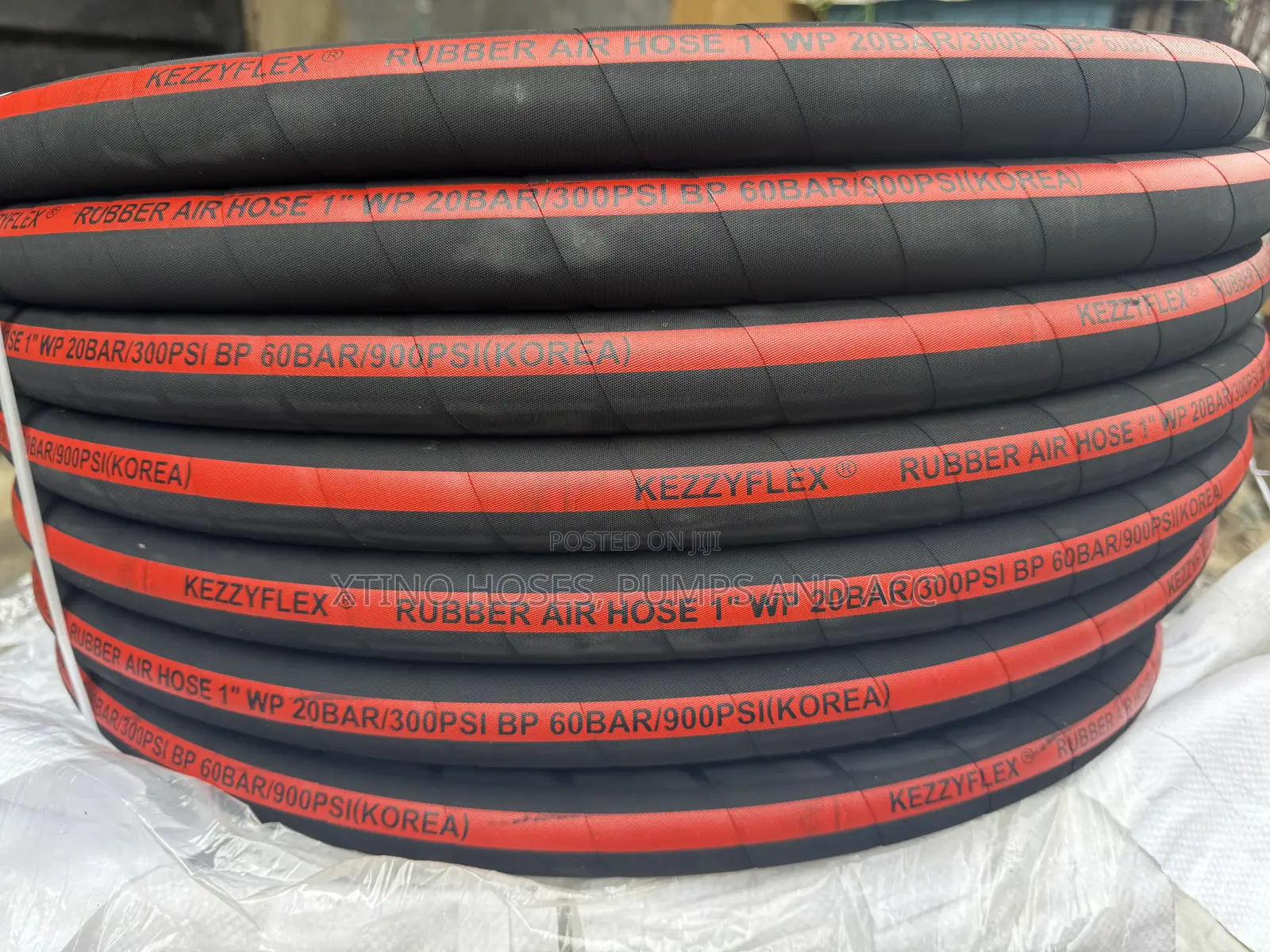 1” (25mm, KOREA) WP20BAR/300PSI Rubber Air Hose