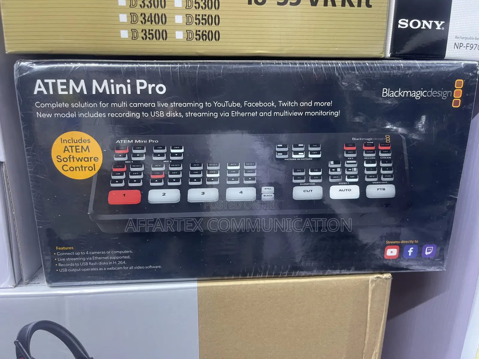 4 Channels Atem Mini Pro Video Mixer