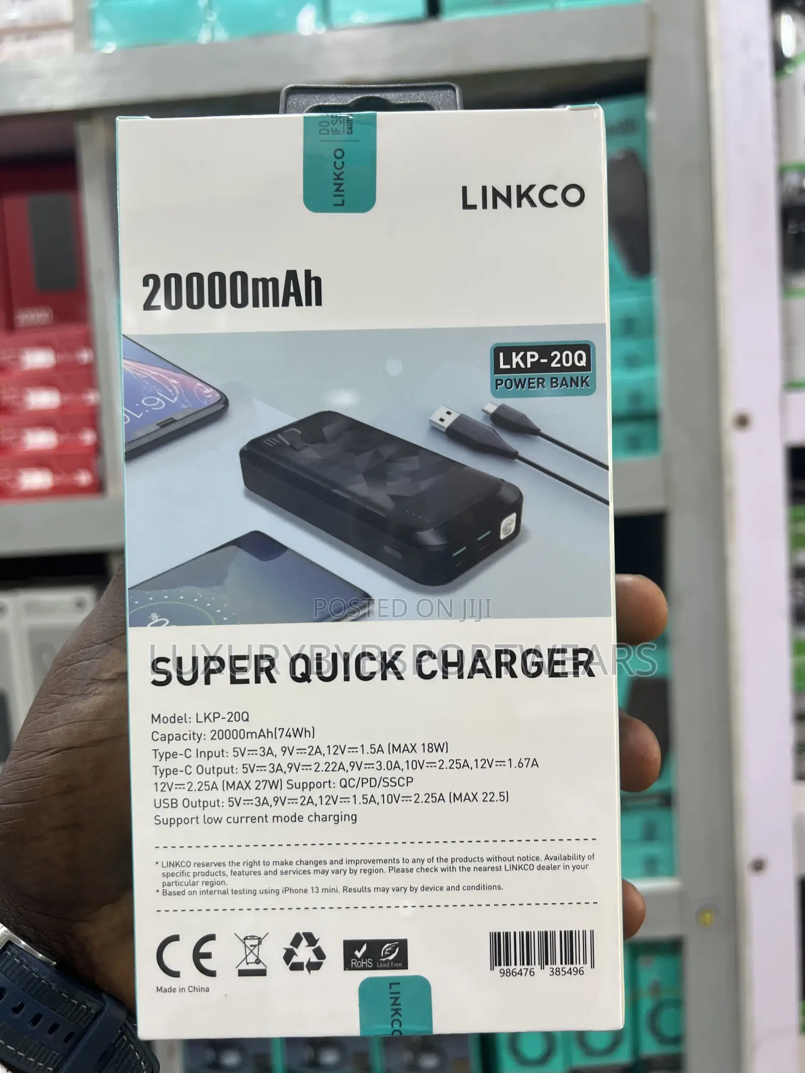 Linkco 20,000mah 27w Powerbank