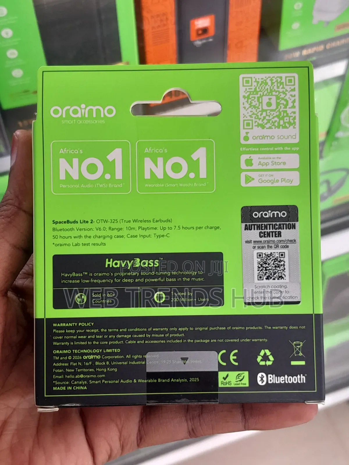 Oraimo SpaceBuds Lite 2 (OTW-325) Wireless Earbuds