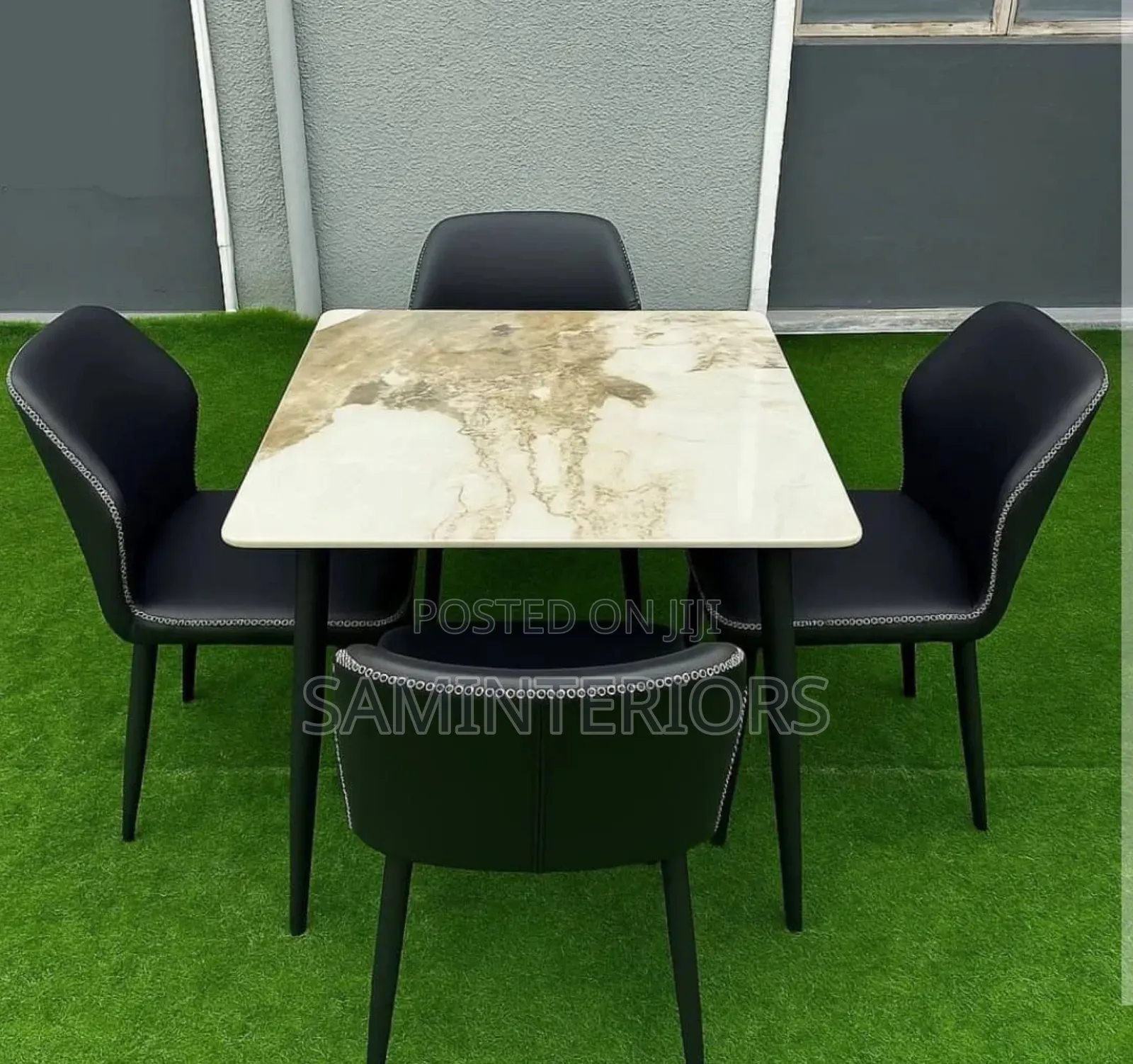 Affordable and Quality Dining Set With Black Chairs