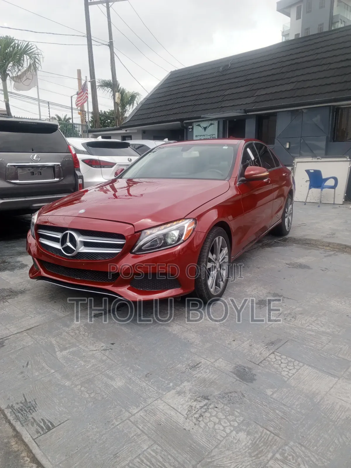 Mercedes-Benz C300 Base 4Matic Coupe AWD (2.0L 4cyl 7A) 2017 Red