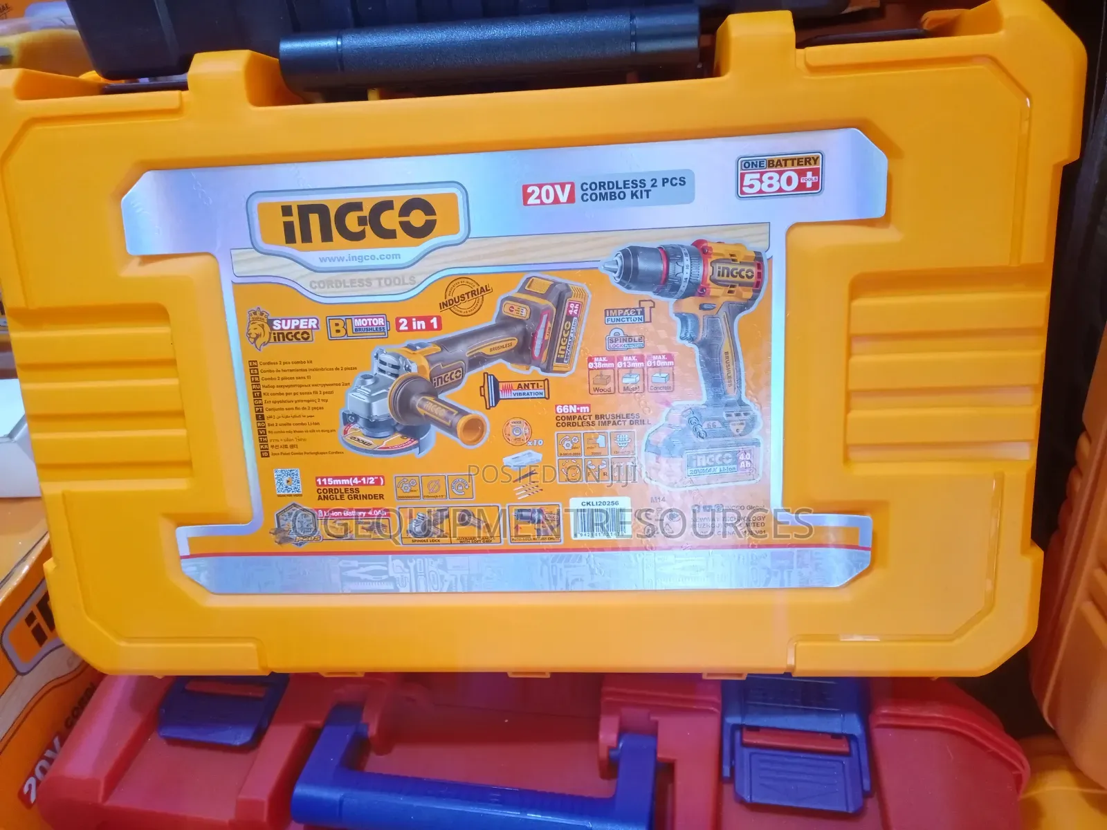 Ingco 2-in-1 Brushless Cordless Combo Kit