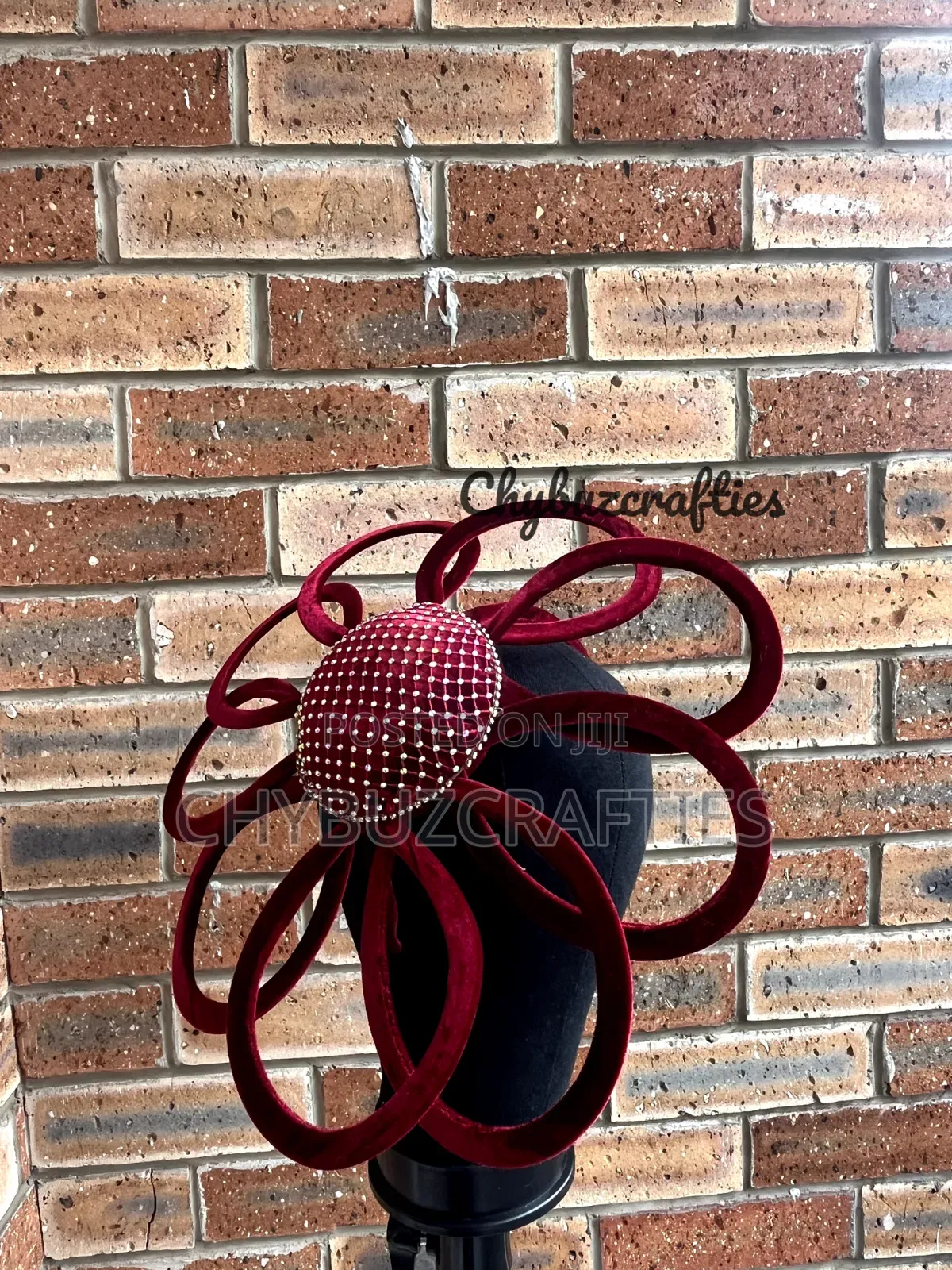 Wine Color Ring Facinator