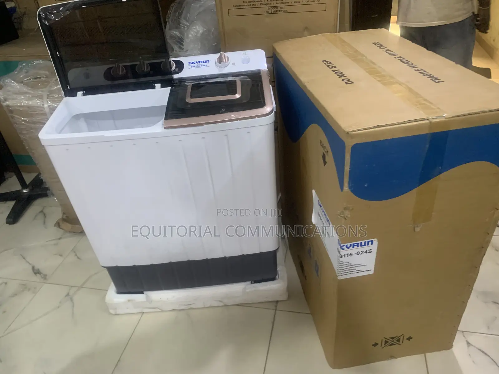 SKYRUN 11KG Twin Tub Washer for Clothes, Towels and Bedding
