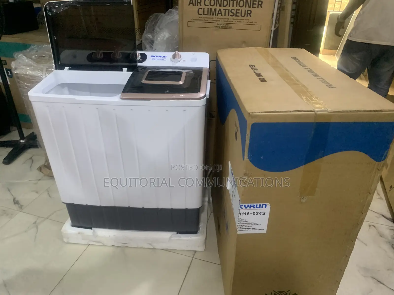 SKYRUN 11KG Washing Machine With Separate Wash and Spin Tubs