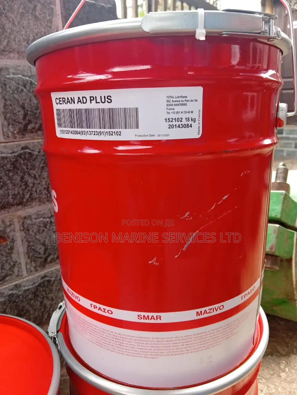 18kg Totalenergies Ceran Ad Grease