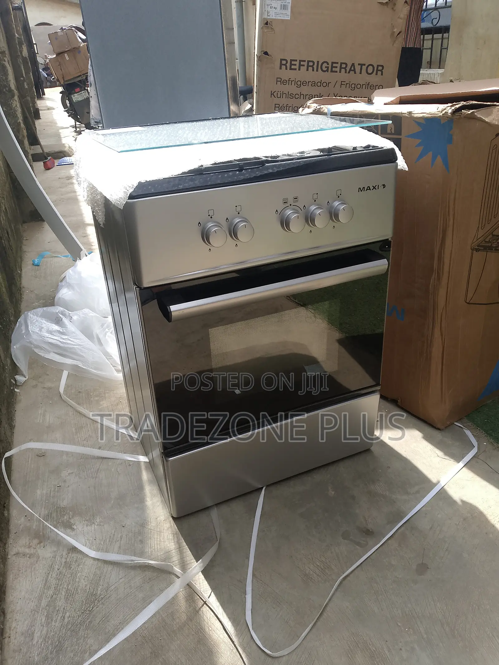Brand New Maxi 6060 4-Burner Standing Cooker