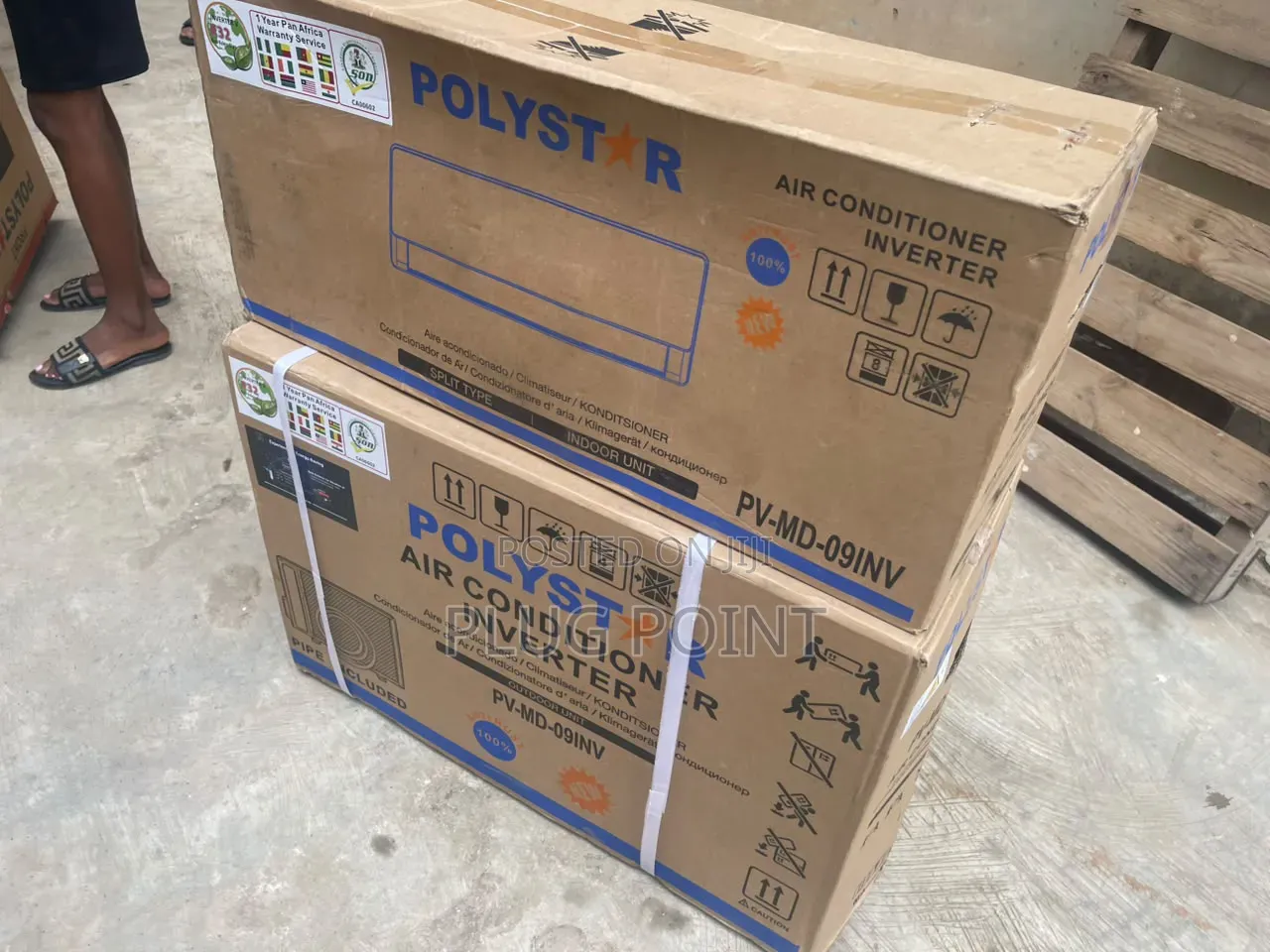 Polystar 1HP Inverter AC Complete Set