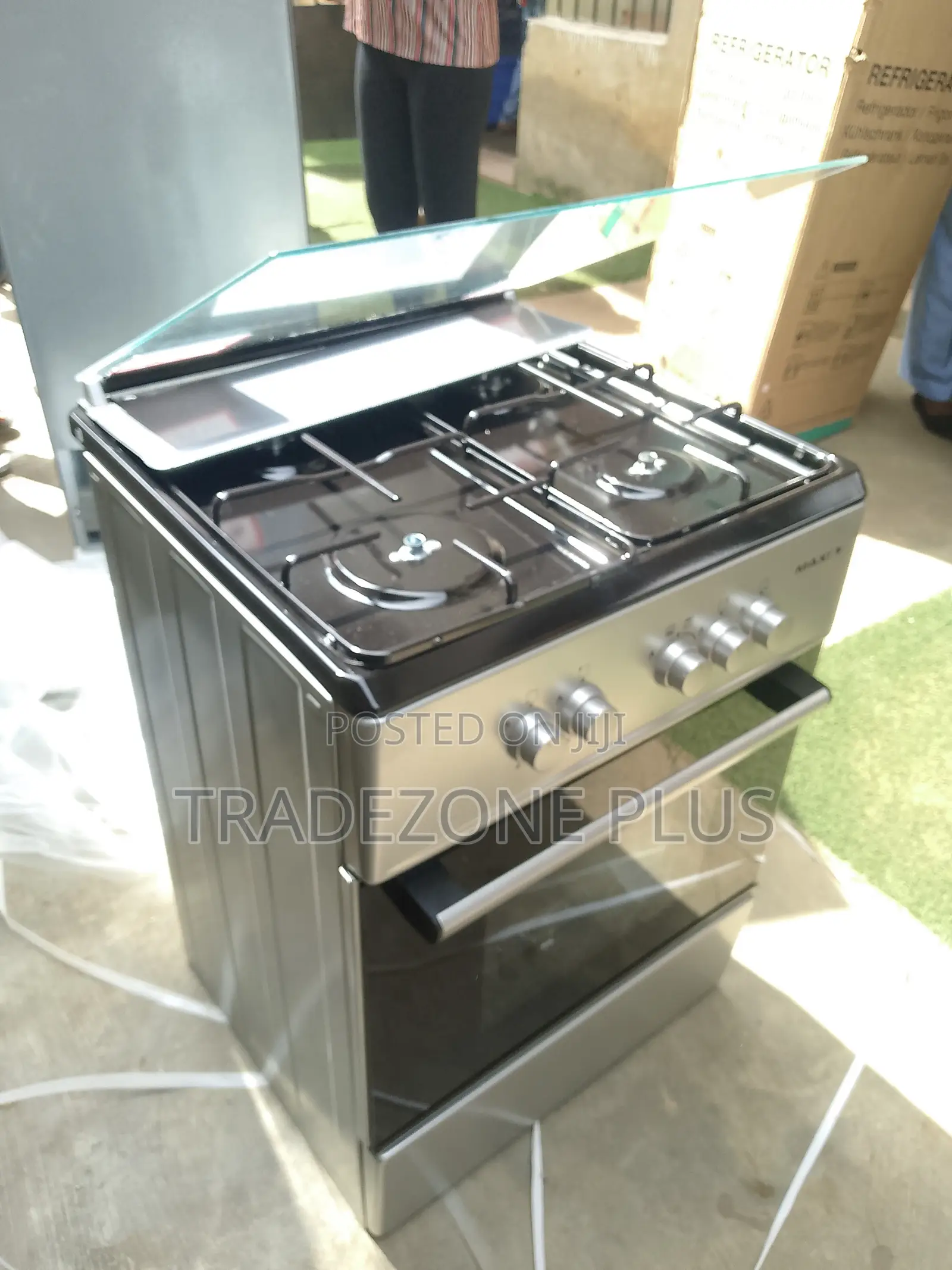 Maxi 6060 4-Ring Standing Gas Cooker – For Sale