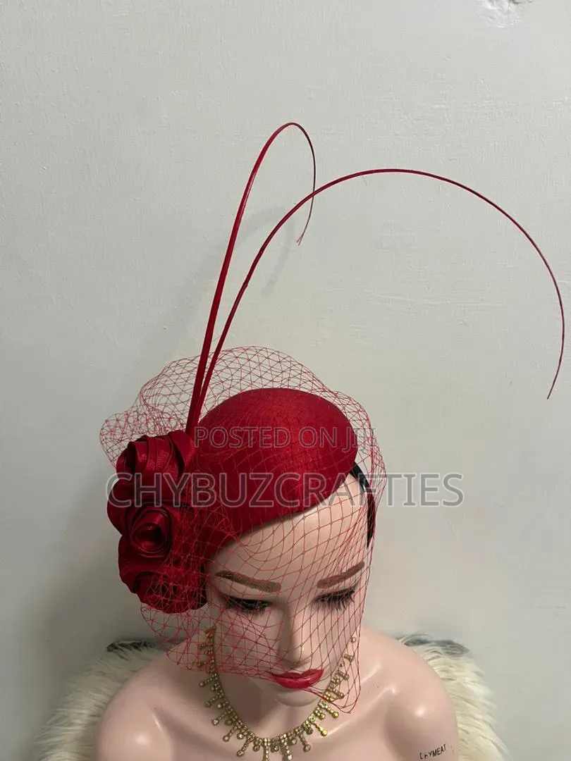 Red Rose Facinator