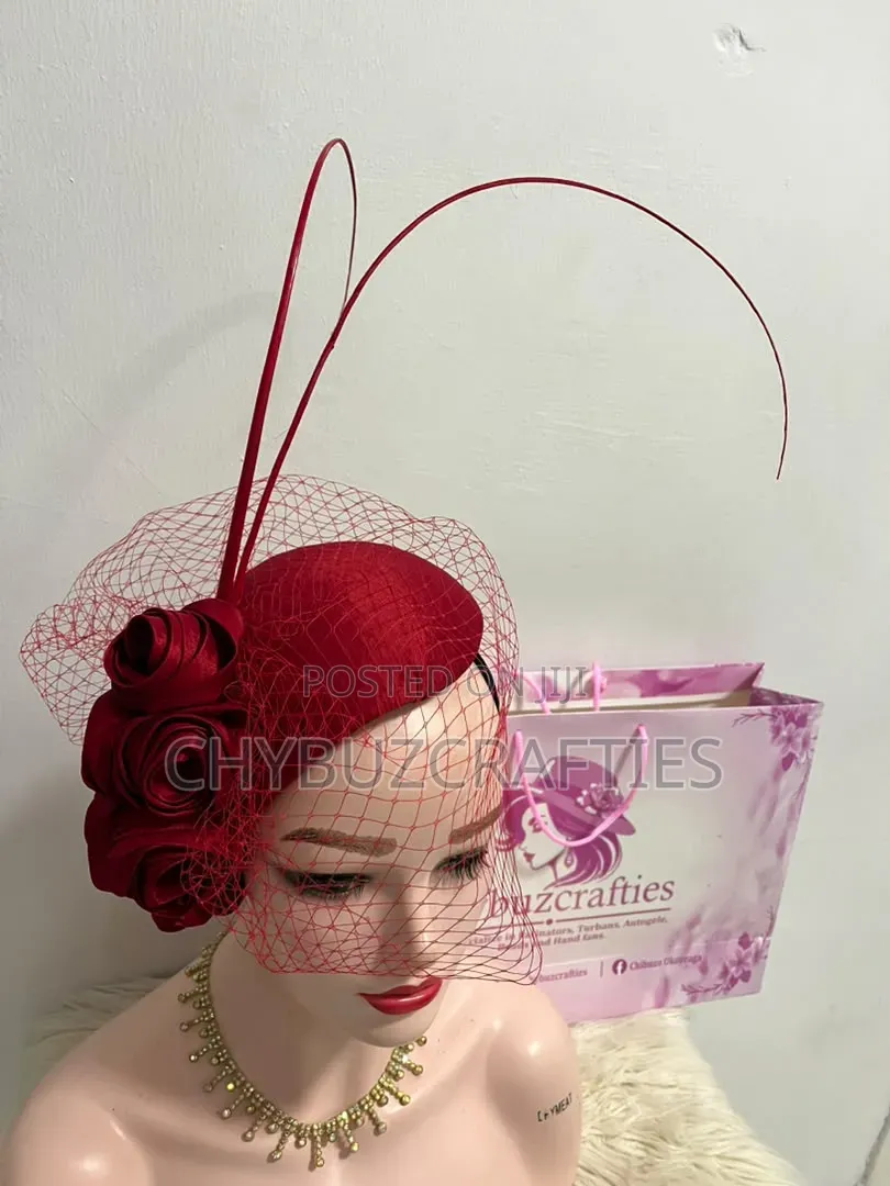 Red Rose Facinator