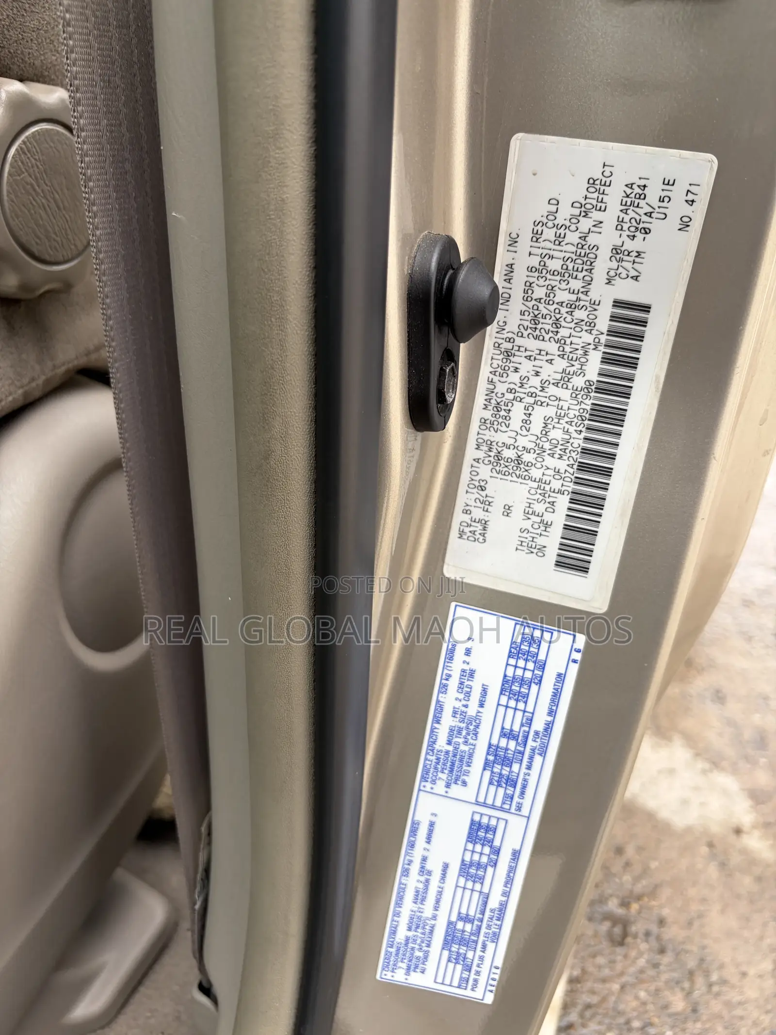 Toyota Sienna LE AWD 2005 Gold
