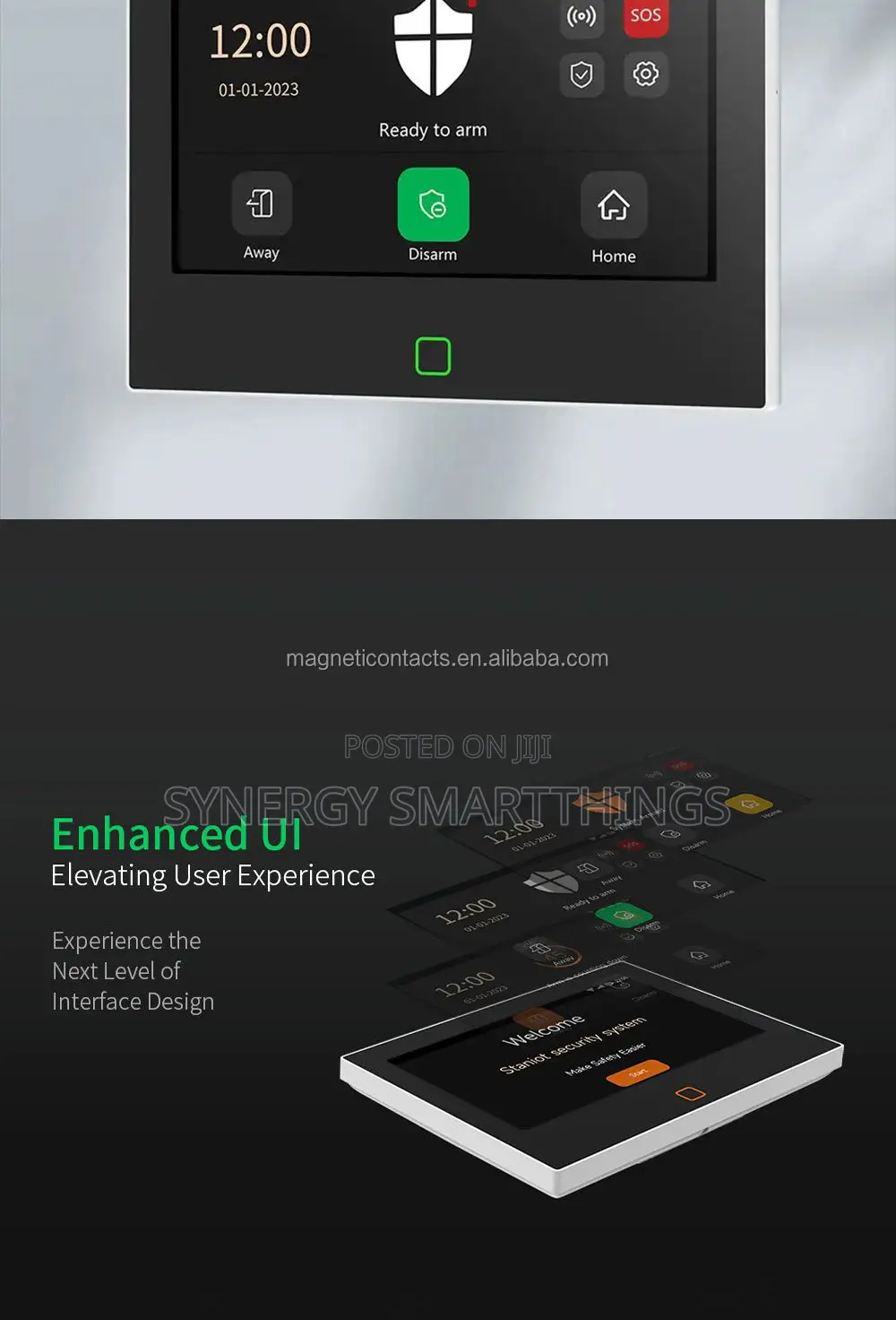 Tuya GSM Smart Home Burglar Security Wireless Alarm System 4inch Touch