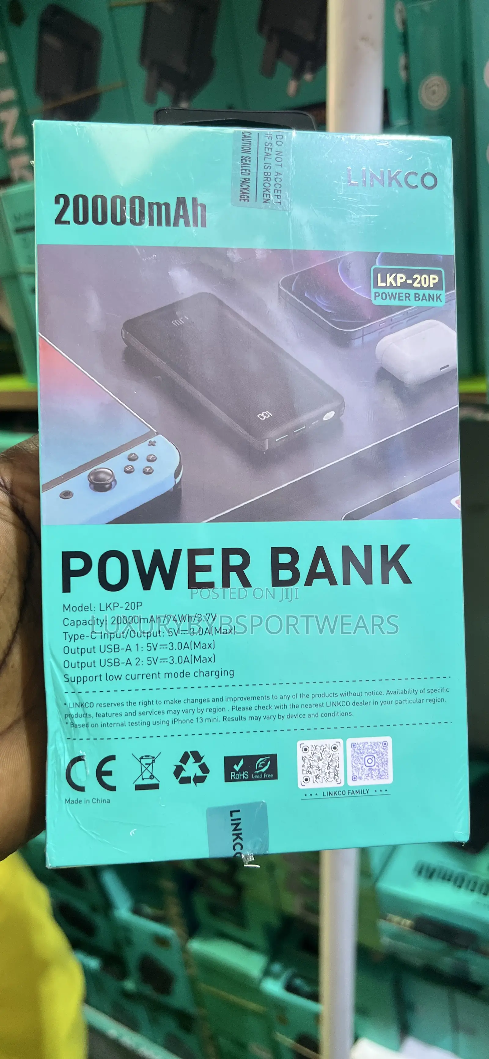 LINKCO 20,000mah 15w Powerbank