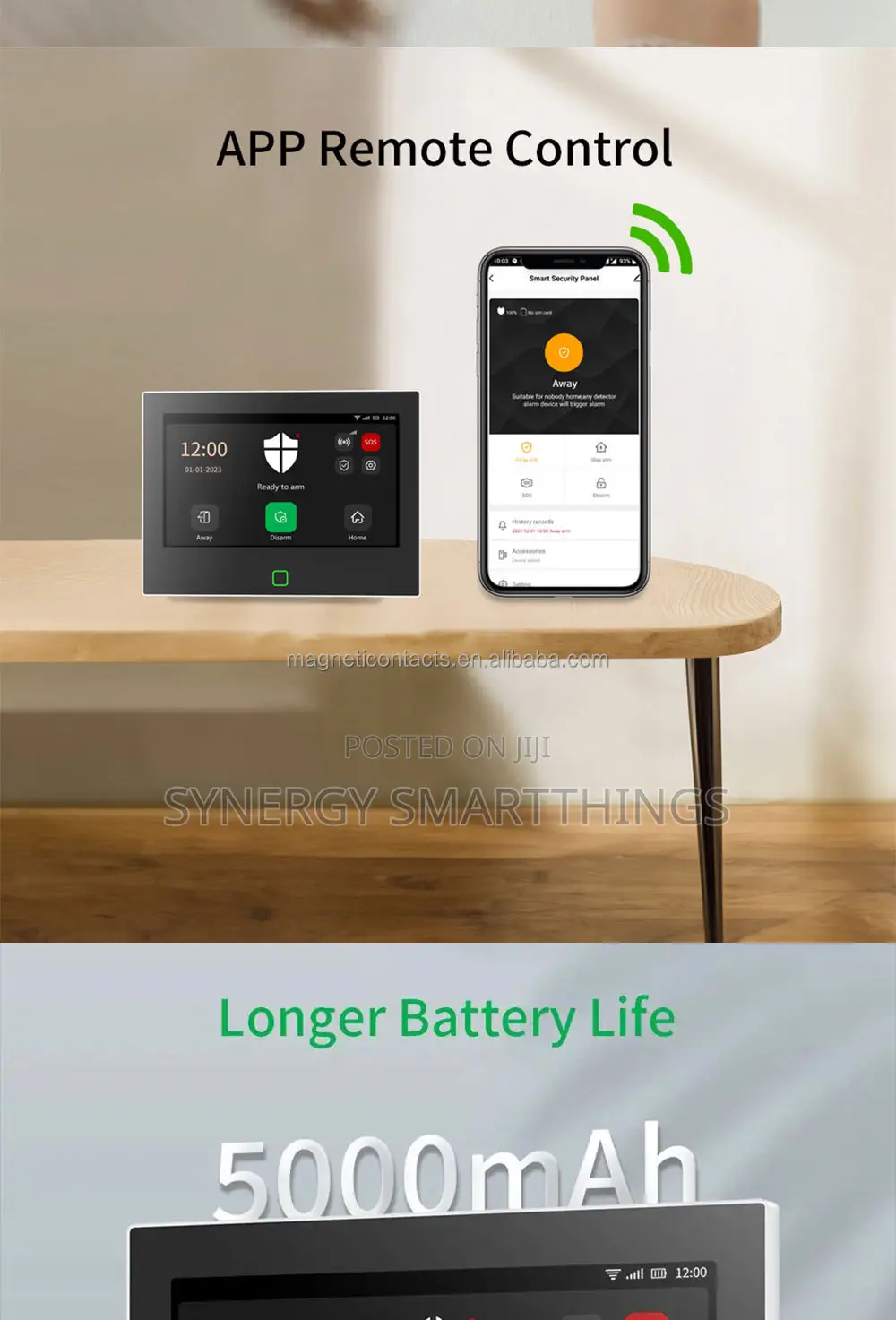 Tuya GSM Smart Home Burglar Security Wireless Alarm System 4inch Touch