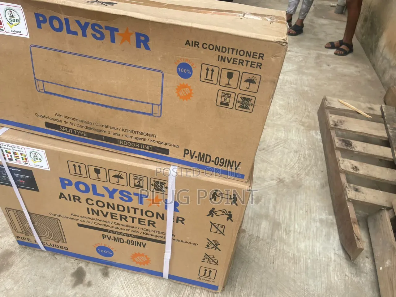 Polystar 1HP Residential Inverter AC With Installation Kit