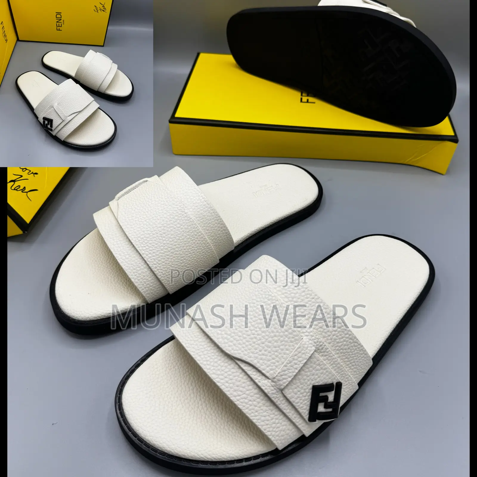 Fendi Leather Slipers Available in Cross and Cover