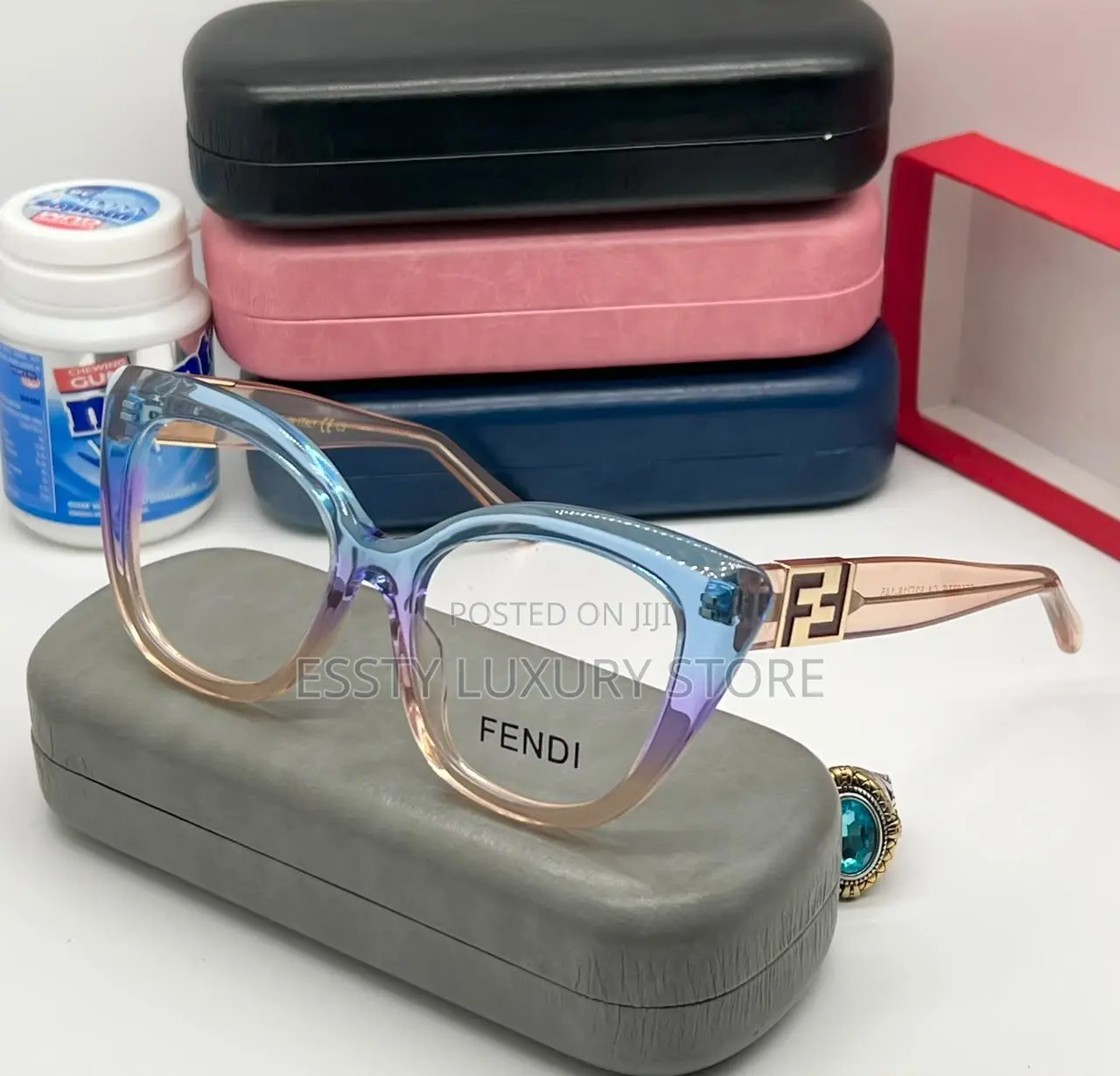 High Quality Luxury Fendi Female Glasses