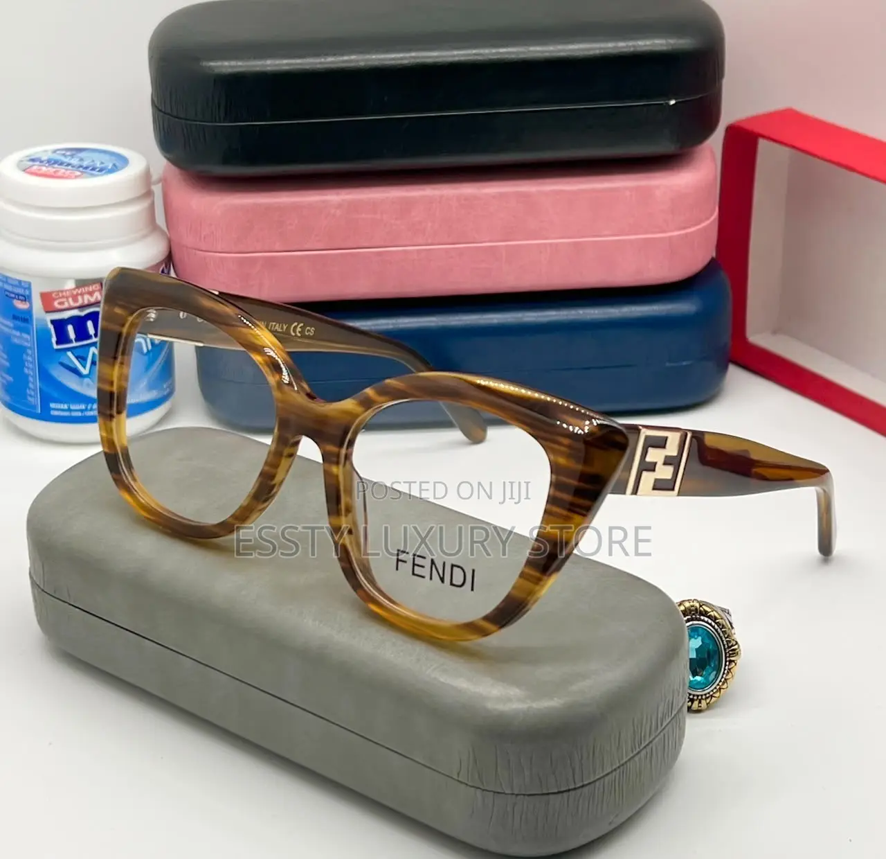 High Quality Luxury Fendi Female Glasses