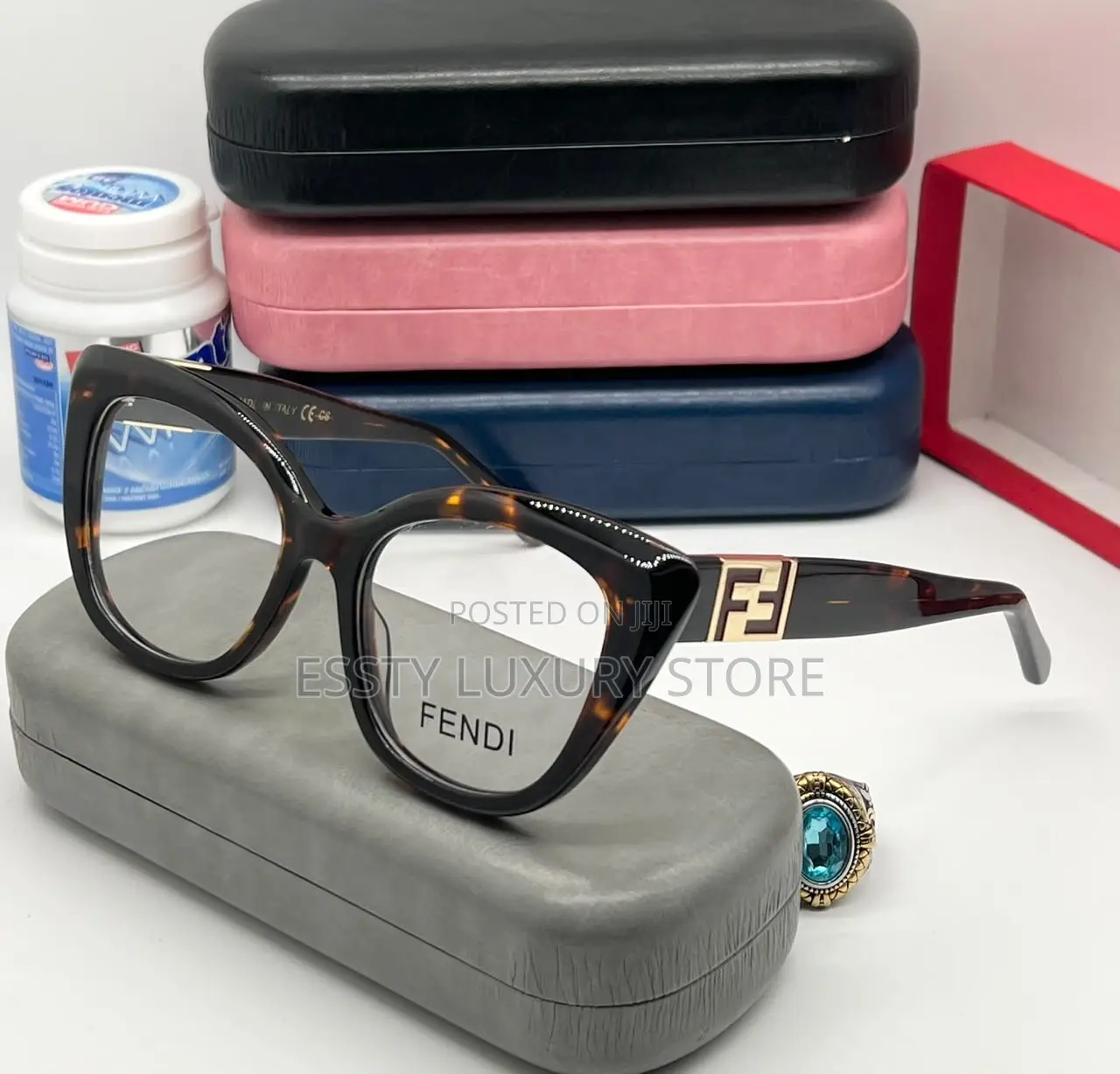 High Quality Luxury Fendi Female Glasses