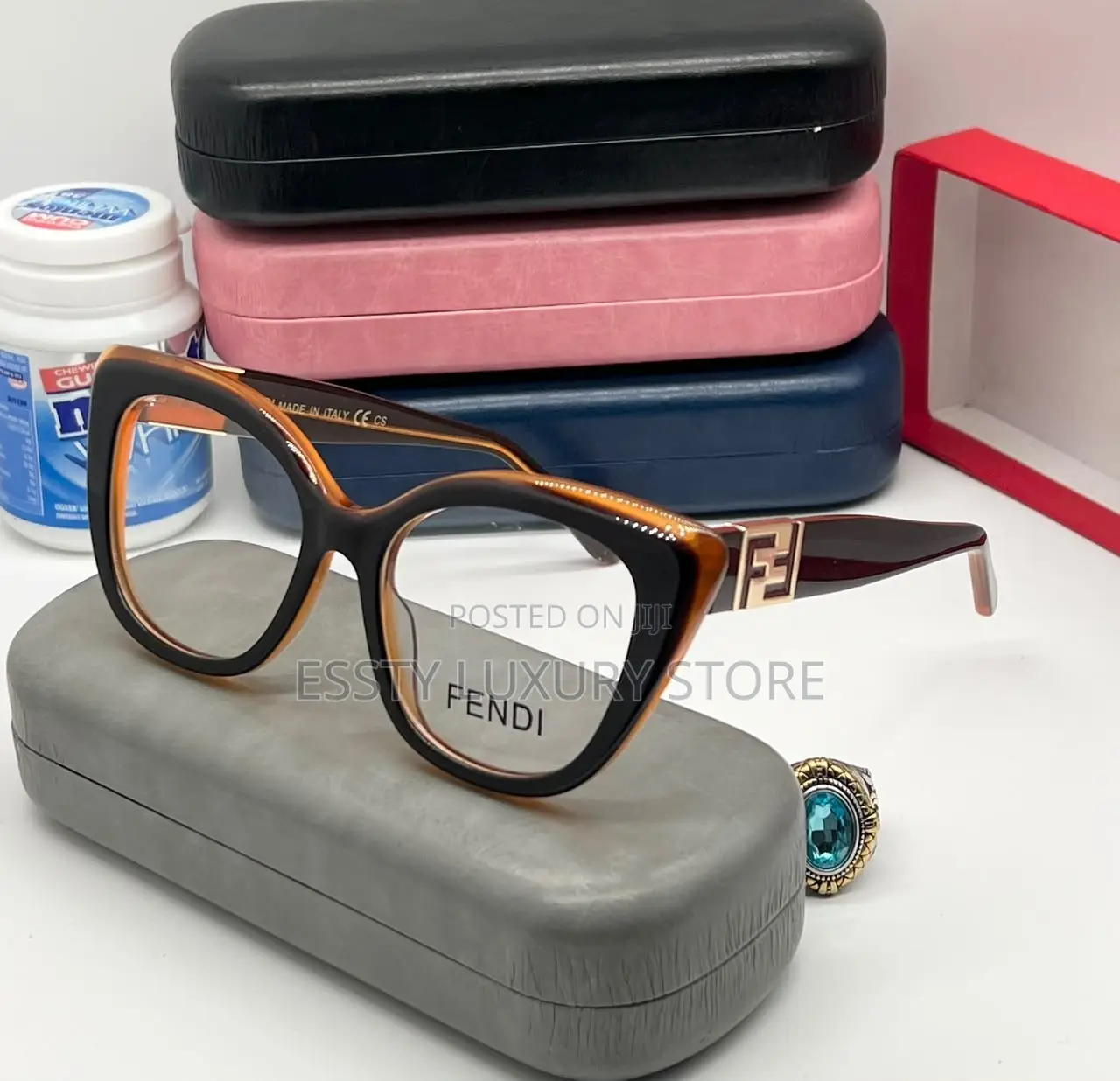 High Quality Luxury Fendi Female Glasses