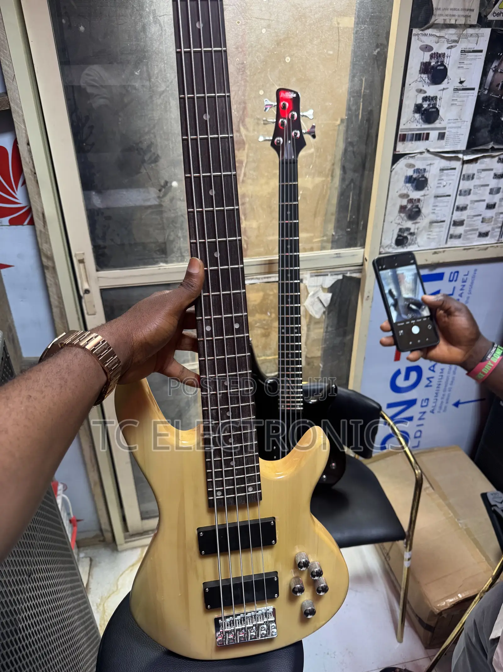 Original 5 Strings Active Bass Guitar Fender