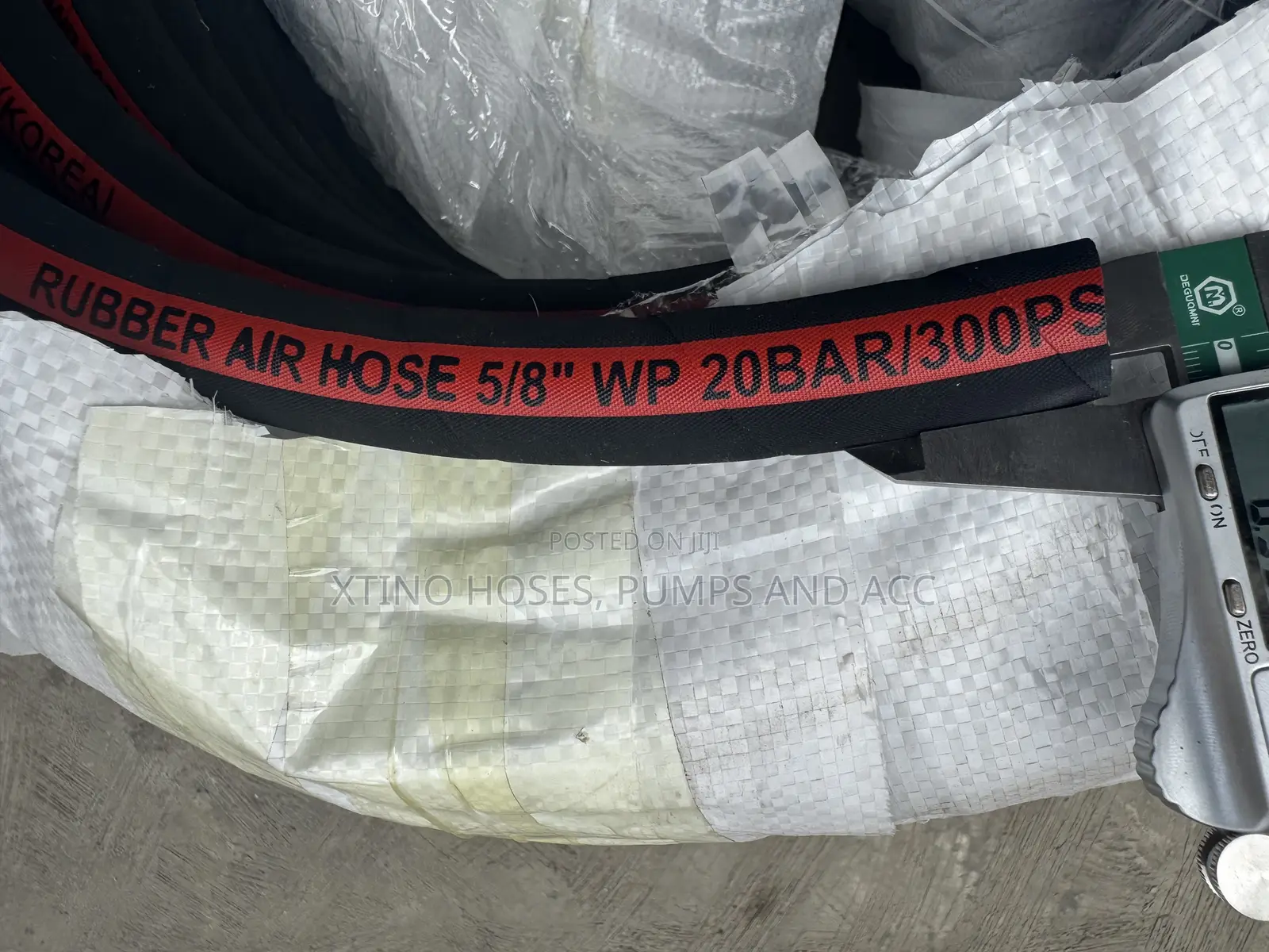 5/8”(16mm, KOREA) WP20BAR/300PSI Rubber Air Hose