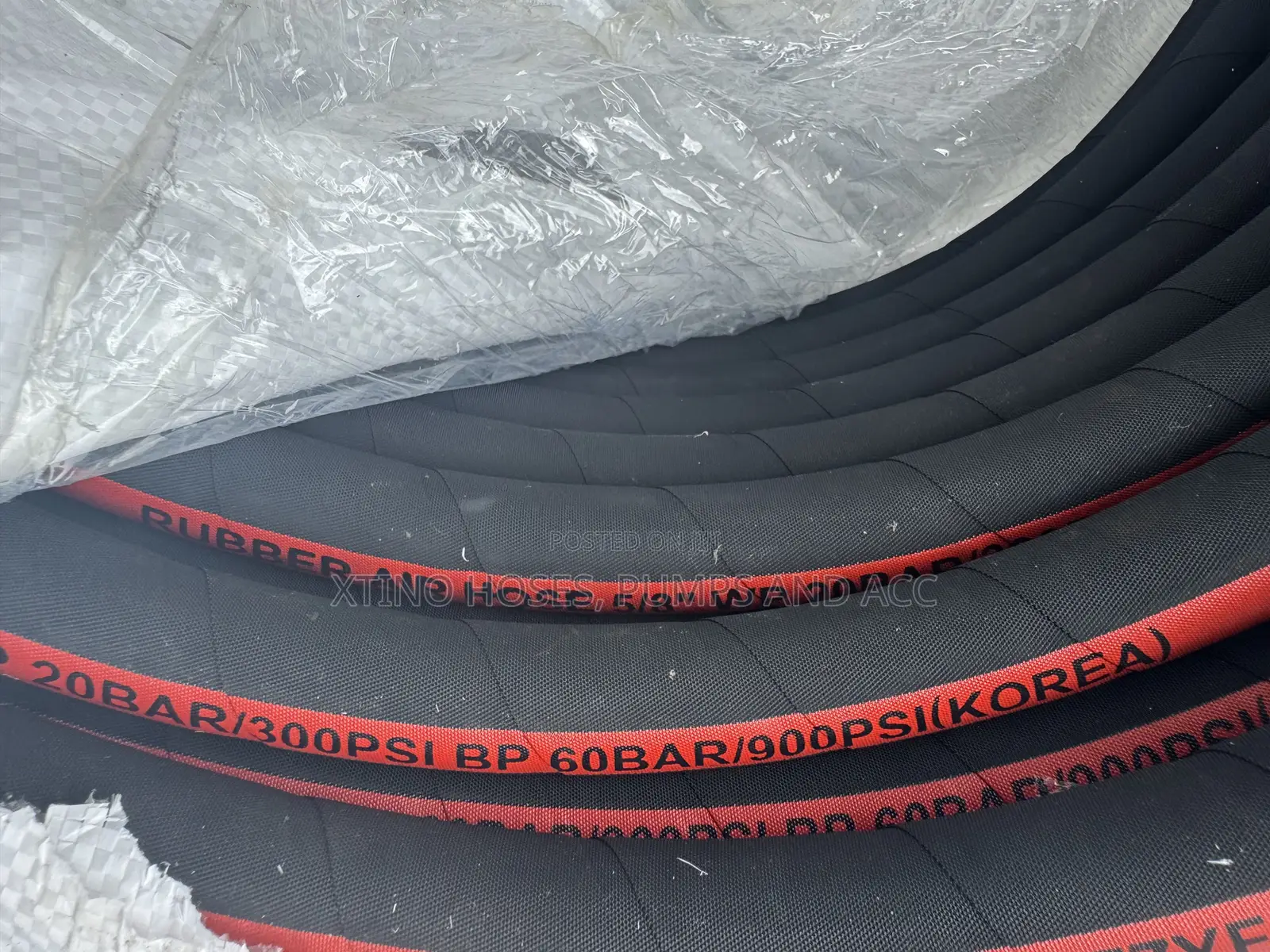5/8”(16mm, KOREA) WP20BAR/300PSI Rubber Air Hose