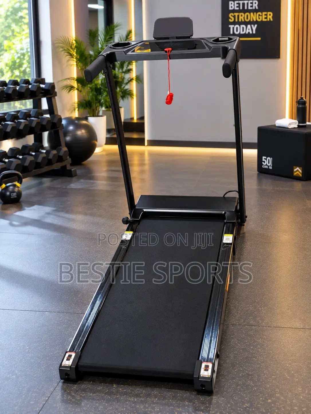 Flat Treadmill With Handle