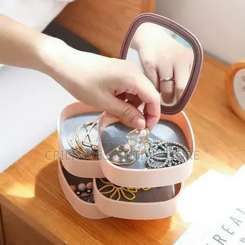 Multi-Layered Rotating Jewelry Organizer
