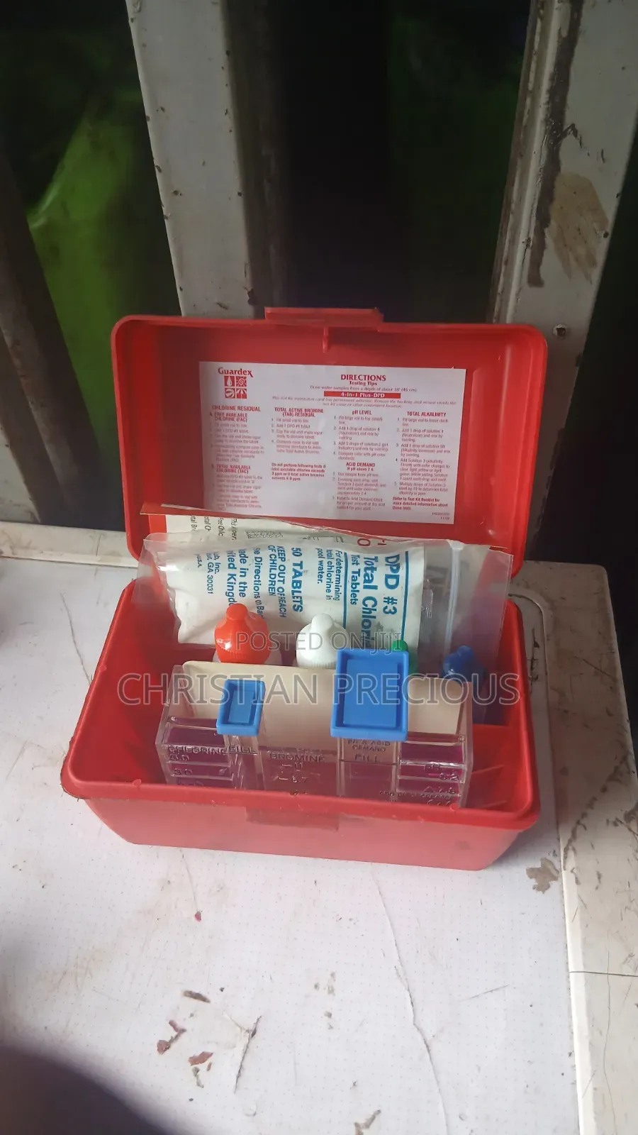 Sewage Test Kit.