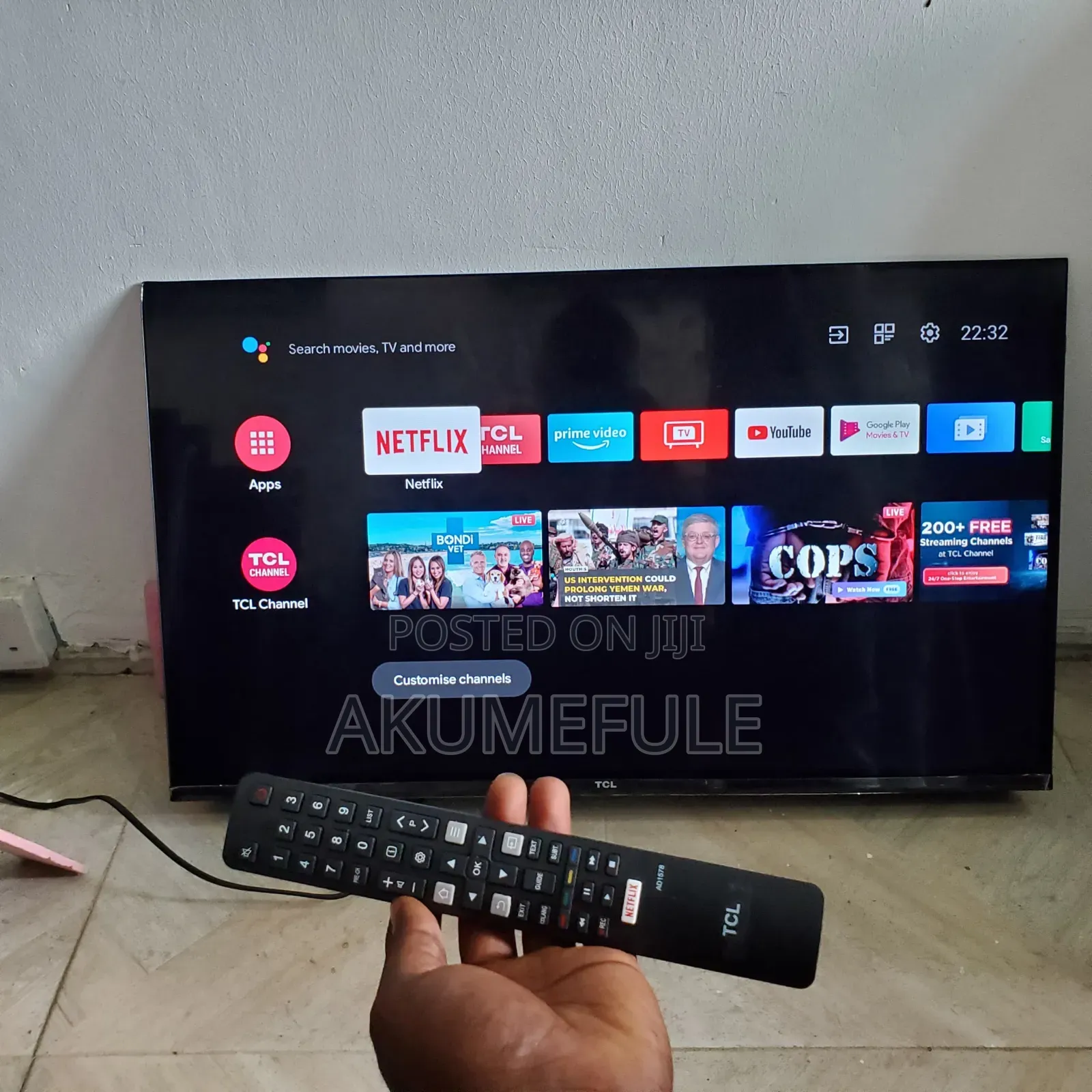 TCL Android TV 32 Inches Display With Free Netflix Account