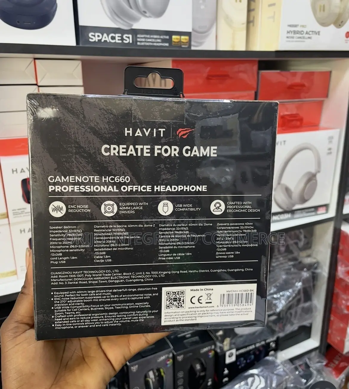 Havit Gamenote Hc660 Professional Office Headphone