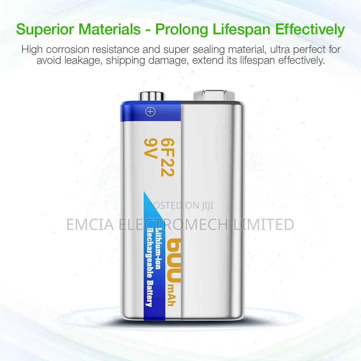 Ebl High Volume 9v Rechargeable Battery 600mah