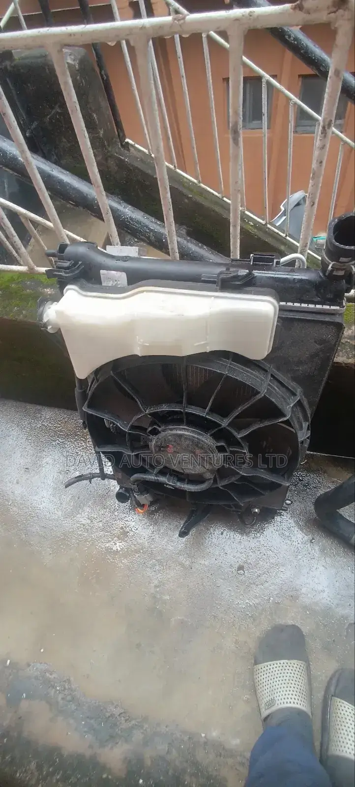 Kia Rio 2012 Model Complete Radiator Fan and AC Condenser