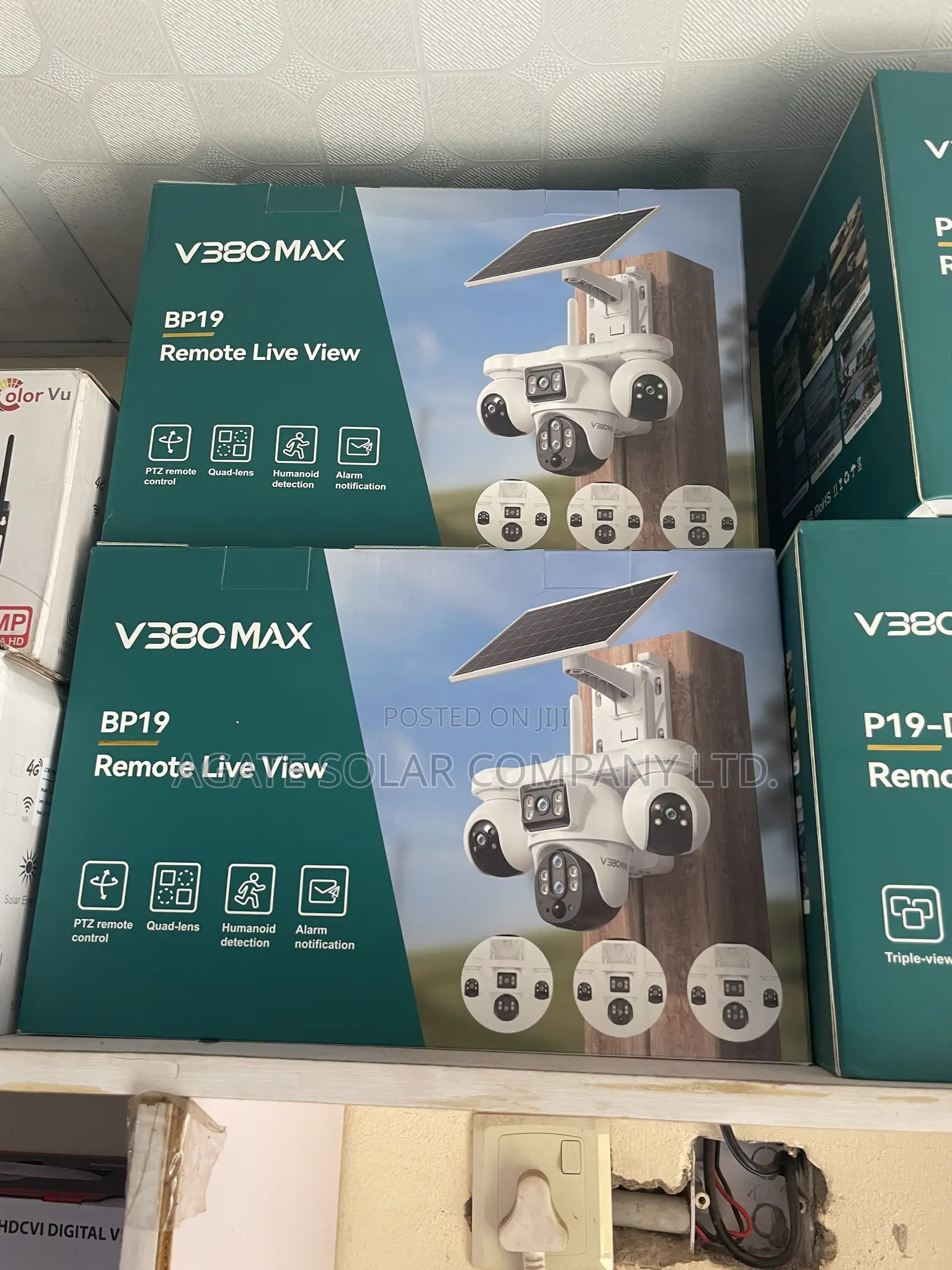 V380 B19 4g Solar CCTV Camera – 360° PTZ