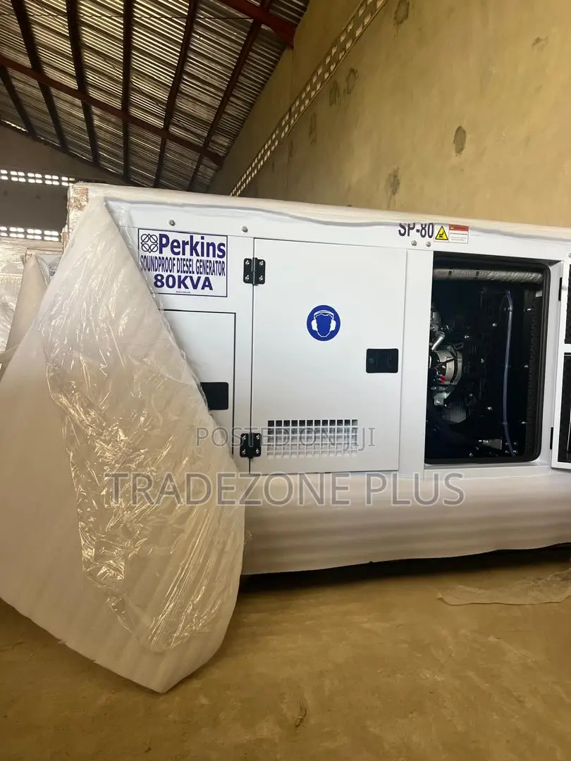 Perkins Soundproof 80KVA Genset – Reliable Power Backup