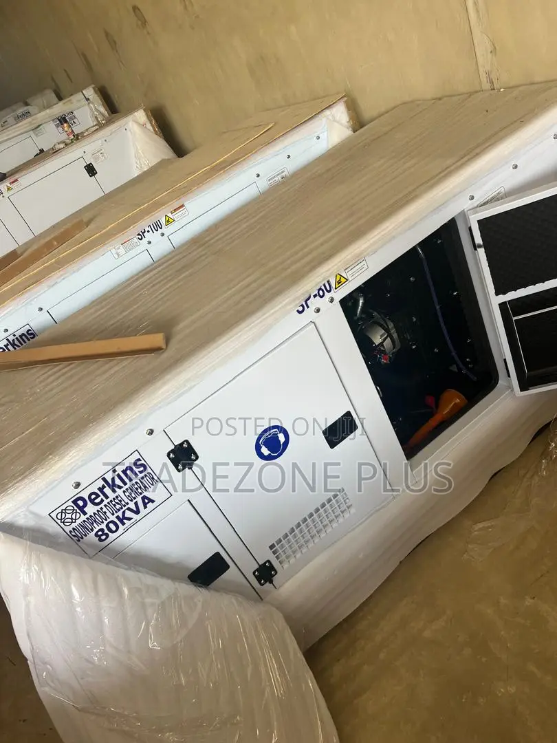 Perkins Soundproof Generator 80KVA – Ready for Use