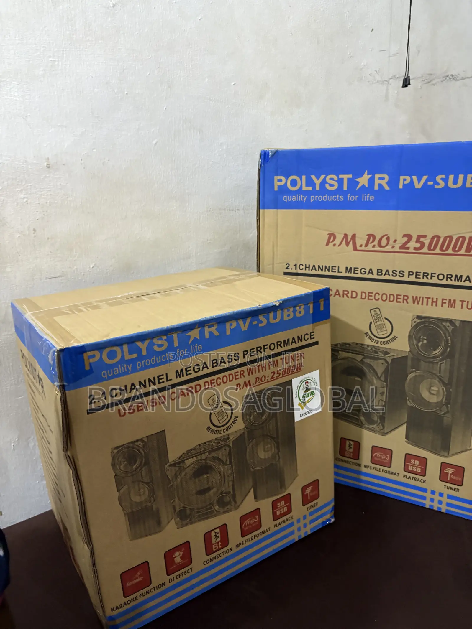 Polystar PV-SUB811 Complete Bluetooth Music Speaker