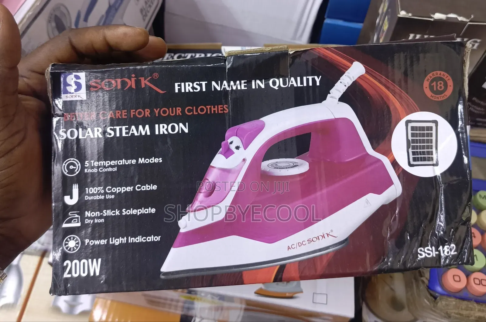 Solar Steam Iron