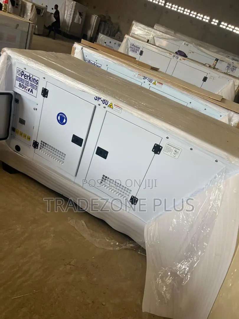 Perkins 80KVA Diesel Generator – Soundproof Unit for Sale