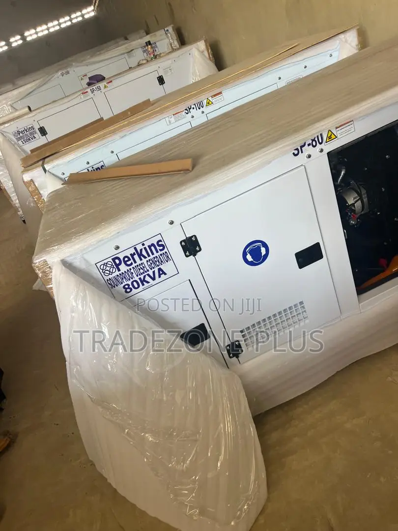 80KVA Perkins Soundproof Diesel Genset – Ready for Installation