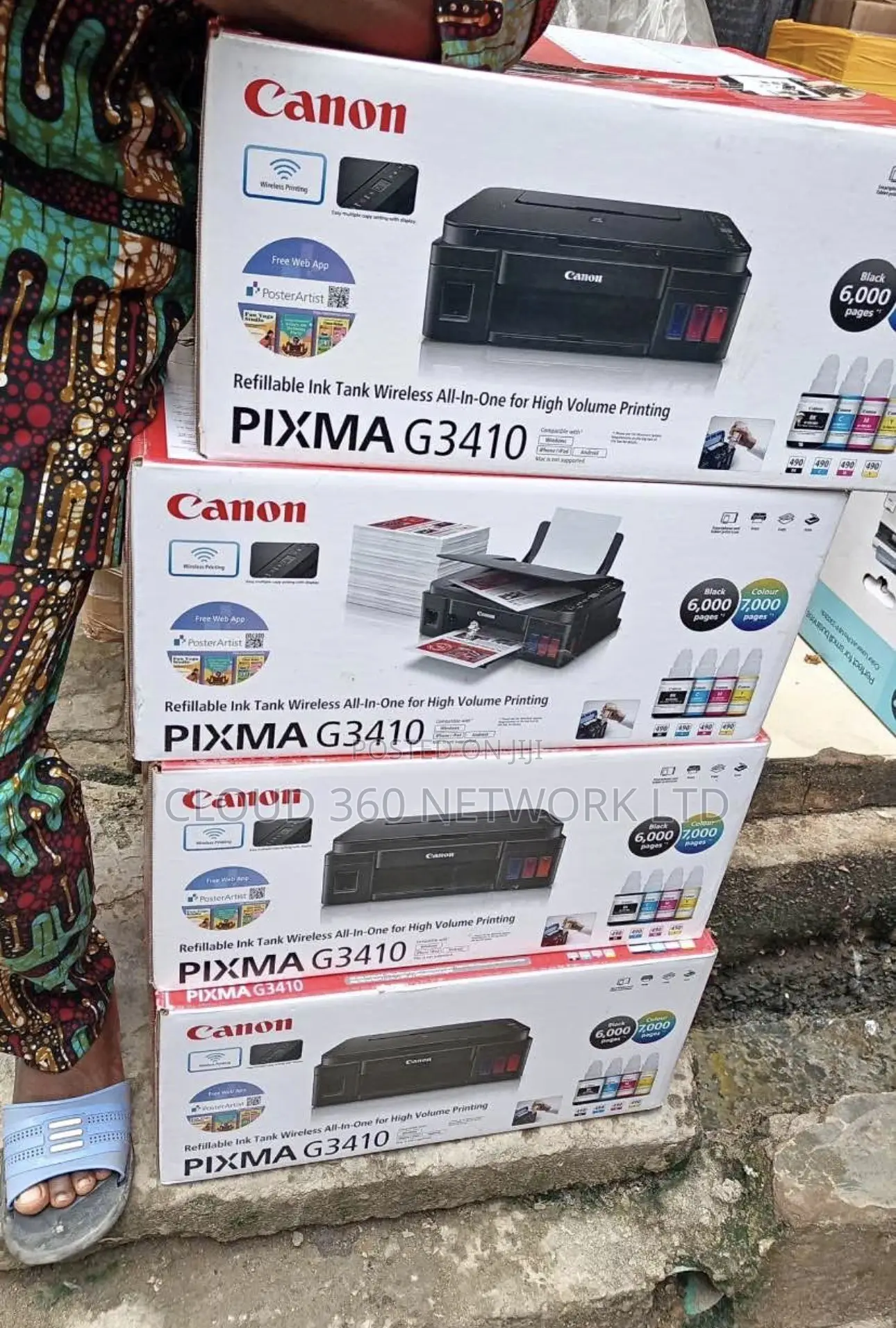 Canon PIXMA G3410 Wireless All-in-One Ink Tank Printer