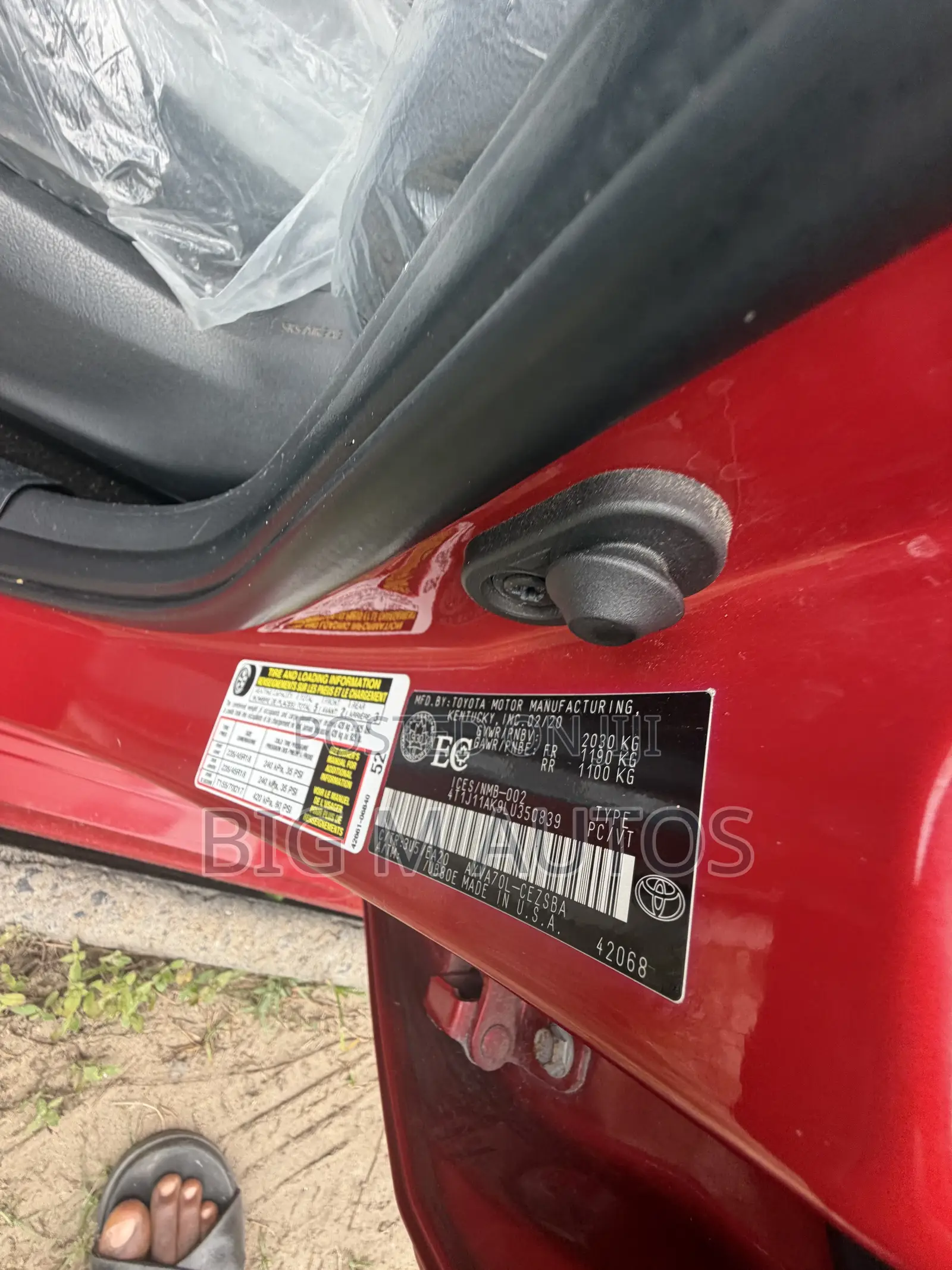 Toyota Camry 2020 Red