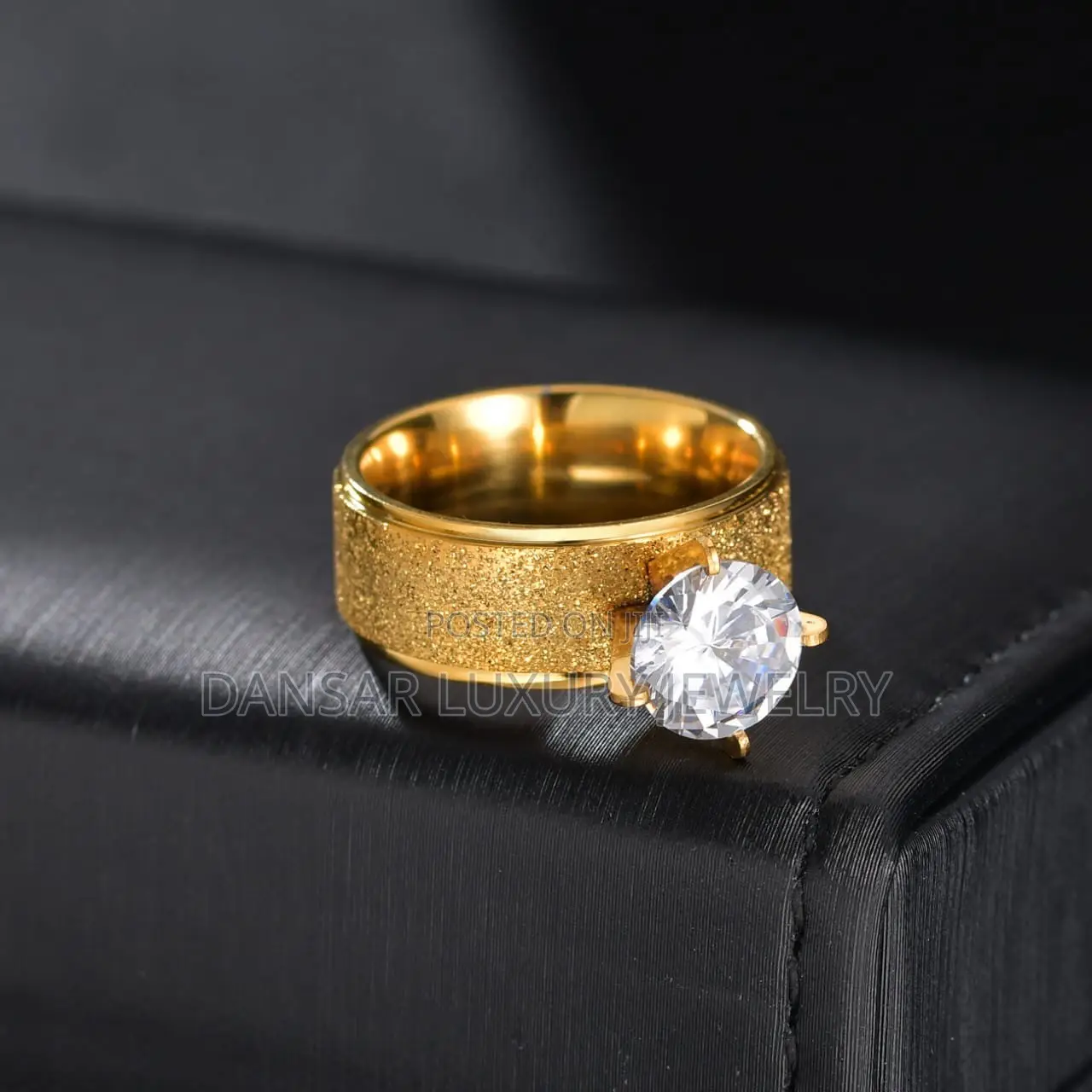 Tungsten Gold Wedding Pair